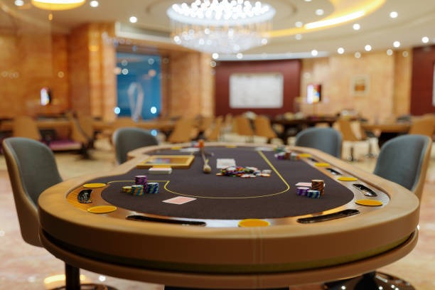 Our roulette studio view with wheel and result display